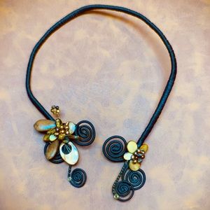 Unique wrap collar necklace